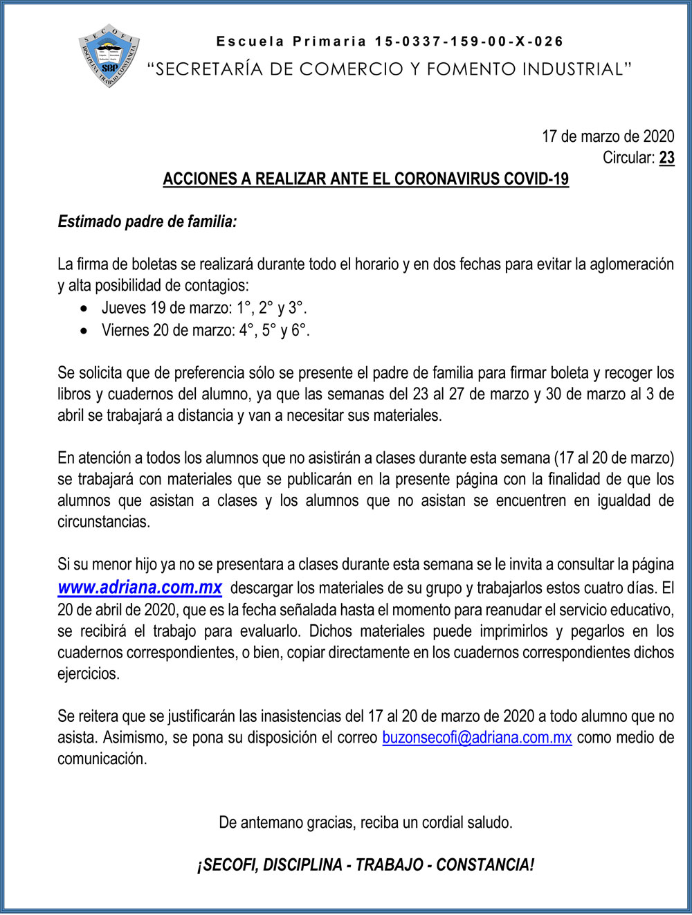 Circular 23